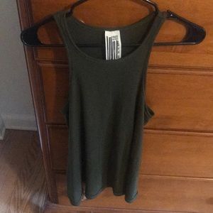 Forest Green Free People Tank Top
